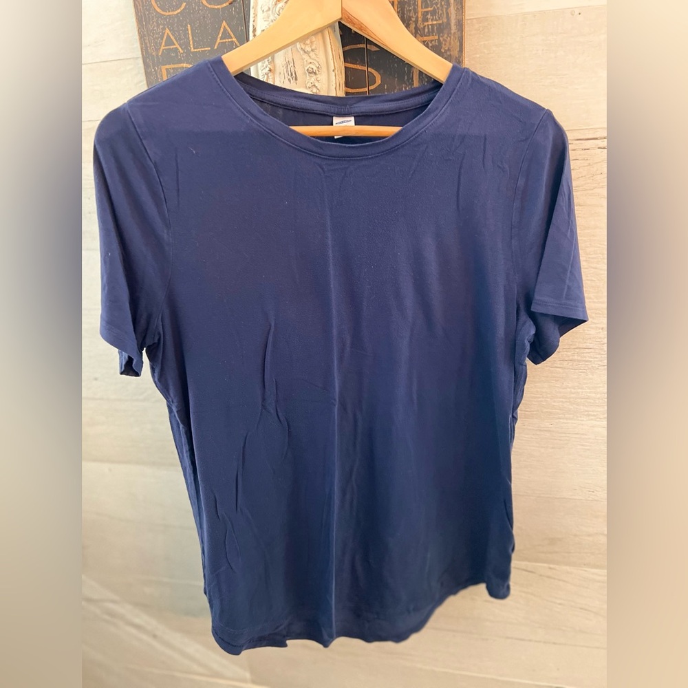Old Navy Women's Navy Blue Short Sleeve Tee